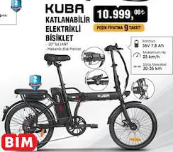 KUBA KATLANABİLİR ELEKTRİKLİ BİSİKLET KUBA KATLANABİLİR ELEKTRİKLİ BİSİKLET